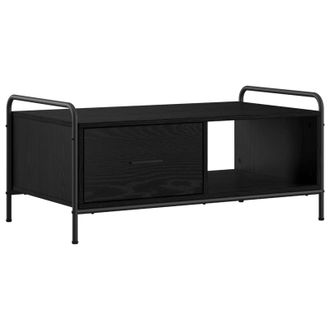 vidaXL Tavolino Da Salotto Rovere Nero 90 X 49 X 41 Cm Vidaxl