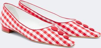 Manolo Blahnik Alexa gingham pumps