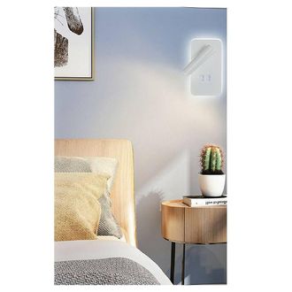 Trade Shop Trade Shop Traesio - Trade Shop - Applique A Muro 6 W Doppia Fonte Luminosa Led Cob Smd Luce 6500k 3000k 4000k E20