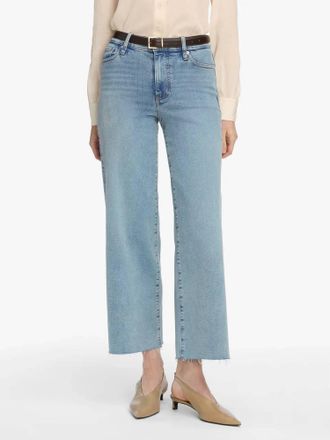 Frame Denim Le Slim Palazzo Crop Jeans In Springs Raw After