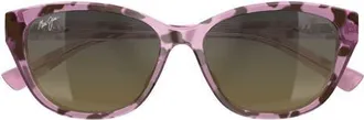 Maui Jim 54mm Polarized Gradient Cat Eye Sunglasses in Brown Pink at Nordstrom