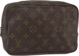 Louis Vuitton Pre-owned Clutches, female, Brown, Size: ONE SIZE Pre-owned Canvas Clutch