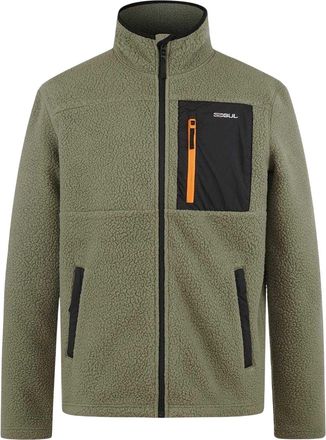 Gul Herenjas met borstzak met patroon (Khaki)
