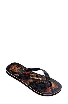 Havaianas x FARM Rio Classic Flip Flop in Black at Nordstrom Rack, Size 5/6