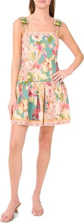 CeCe by Cynthia Steffe Sleeveless Square-Neck Dress In Tropic Night