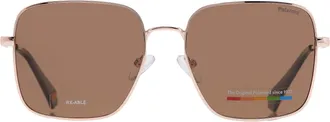 Polaroid Polarized Brown Square Ladies Sunglasses PLD 6194/S/X 0DDB/SP 56