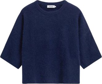 Knit-ted Hans Top - Dames - Truien - Blauw - Maat: L Wol
