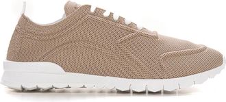 Kiton Canvas Sneaker - Heren - Sneakers - Beige - 42 EU - Katoen - Schoenen
