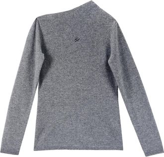 Karl Lagerfeld Elegante Kasjmier Trui - Dames - Cashmere truien - Grijs - L - Kasjmier - Truien & Vesten