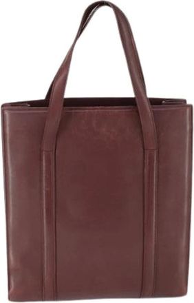 Cartier Pre-owned Tote Bags, female, Red, Size: ONE SIZE Pre-owned Leather Shoulder Bag