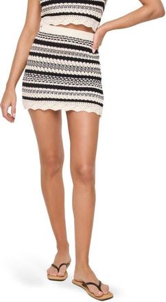 L*Space Caicos Cover-Up Miniskirt in Caicos Stripe at Nordstrom, Size X-Small
