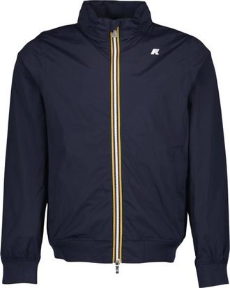 K-Way Navy Blauwe Windbreaker Amaury - Heren - Zomerjassen - Blauw - XL - Jassen