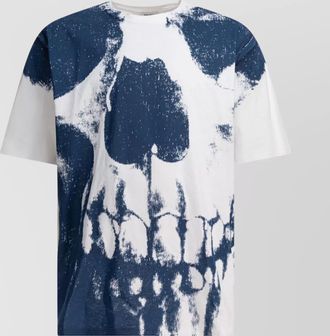 Alexander McQueen crew neck graphic print short sleeves