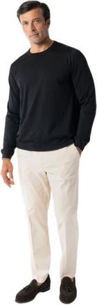 Robert Talbott Keaton Crewneck Sweater in Black With Gray Tipping at Nordstrom, Size Xx-Large