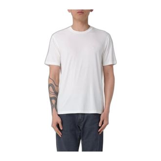 Emporio Armani Modal Zijde T-shirt - Heren - Tops - Wit - Maat: L Zijde