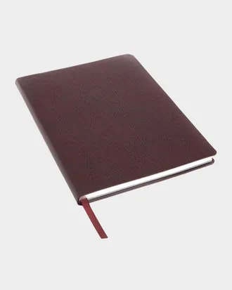 Royce Leather Monogrammed Leather Bound Executive Notebook, Personalized