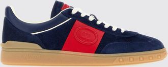 Valentino Garavani Upvillage Suede and Calfskin Low-Top Trainers with VLogo