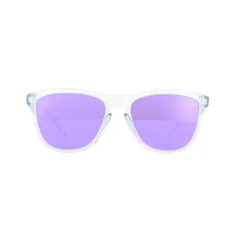 Oakley Square Unisex Polished Clear Prizm Violet Sunglasses - Transparent - One Size