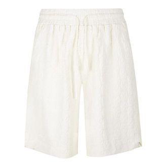 Dr&ocirc;le de Monsieur Casual Shorts, male, White, Size: M Monogramme Short