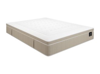 Vente-Unique Colch&oacute;n 160 x 200 cm h&iacute;brido muelles ensacados 7 zonas y gel viscoel&aacute;stico 28 cm de grosor - CIREVA de YSM&Eacute;E