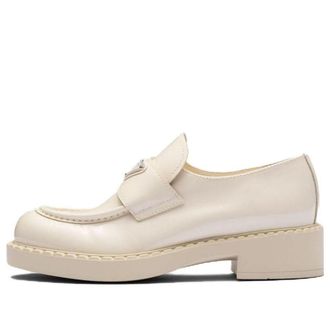 Prada (WMNS) PRADA Chocolate Patent Leather Loafers Ivory 1D246M_JHR_F0304_F_B050