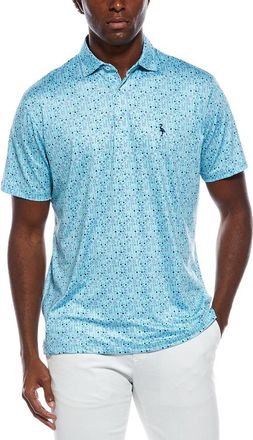 Tailorbyrd Tailorbyrd Hole-In-One Printed Performance Polo Shirt