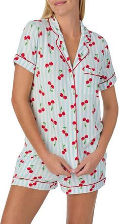 Kate Spade New York print short pajamas in Blue Multi at Nordstrom, Size X-Small