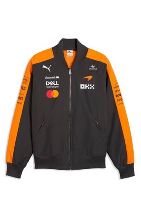 Puma McLaren Replica Bomber Jacket in Papaya at Nordstrom, Size Xx-Large