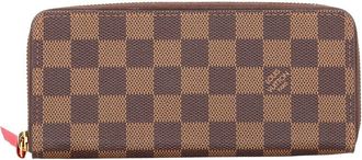 Louis Vuitton Brown Damier Clemence Wallet (Authentic Pre-Loved)