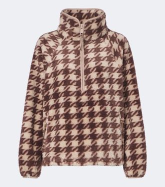 The Upside Palacio Harlow houndstooth fleece sweater