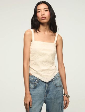 Lucky Brand Womens Festival Handkerchief Cami Top