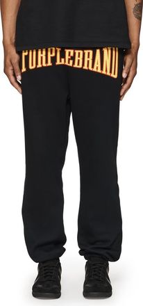 Purple Fleece Sweatpants in Black at Nordstrom Rack, Size Large