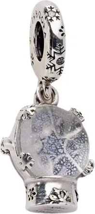 Pandora Snowflake Snow Globe Dangle Charm - female - Pandora - Jewellery - Gray - ONE SIZE - Accessories