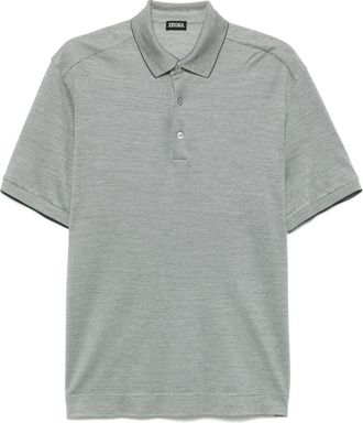 Ermenegildo Zegna Polo in piqué - Grigio