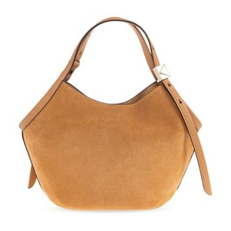 Kate Spade New York Deco Suede Kleine Tulip Tote Bag - Dames - Handtassen - Beige - ONE Size - Leer - Tassen