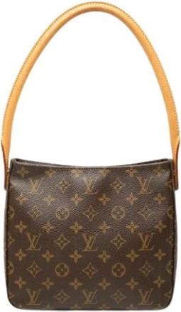 Louis Vuitton Pre-owned Looping MM - Dames - Vintage Schoudertas - Bruin - ONE Size - Leer - Vintage
