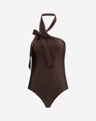 Zimmermann Awaken Tie Neck one-piece bathing Suit Female 1