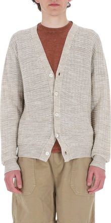 Roberto Collina Textured Cotton-Linen Knit Cardigan