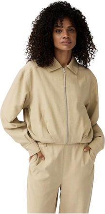 Alchemist Bomber Luki - Dames - Zomerjassen - Beige - S - Linnen - Jassen