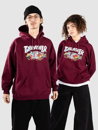 Thrasher Blood Bath Sudadera con Capucha rojo