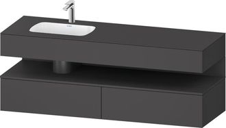 Duravit Qatego Lavabo Encastrado Con Base De Lavabo Consola, - Duravit