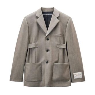 Alexander Wang Dames, Jassen, Grijs, Maat: 2XS Wol