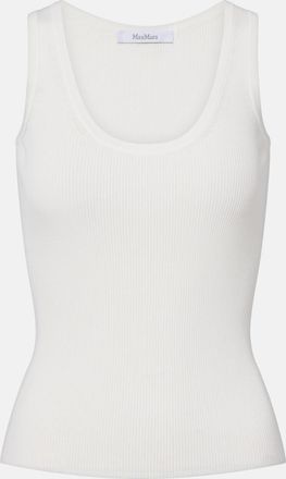 Max Mara Ribbed-knit jersey tank top