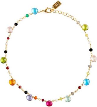 Native Gem Gumdrop Rainbow Gemstone Necklace at Nordstrom