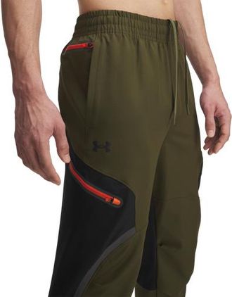 Under Armour Mens Unstoppable Cargo Pants - Black/Expedition Green/Black Size XXL