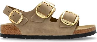 Birkenstock Milano Big Buckle - Dames - Sandalen - Beige - 36 EU - Leer - Schoenen