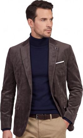 Scotland Blue Colbert Scotland Blue Bruin Corduroy vier zakken