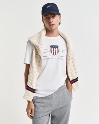 GANT Men Archive Shield T-Shirt (XXXL) WHITE