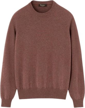 Loro Piana Classic Crewneck - Heren - Ronde hals truien - Rood - L - Truien & Vesten