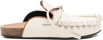 J.W.Anderson Leren muiltjes - Beige